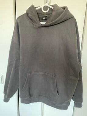 Concept Global Men's Oversized Anthracite Pullover Hoodie Sweatshirt LARGE
